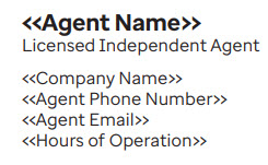 Agent name
